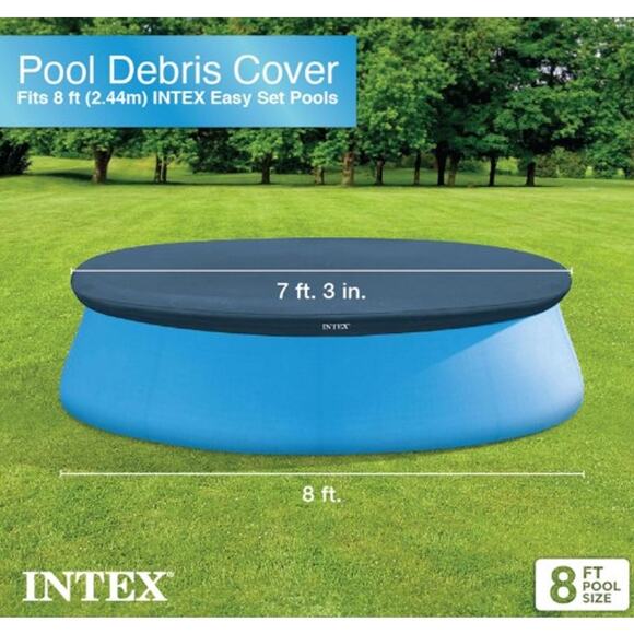 Intex 28020E 8ft. Above Ground Swimming Pool Debris Cover Tarp NEW SEALED BOX - Picture 1 of 6